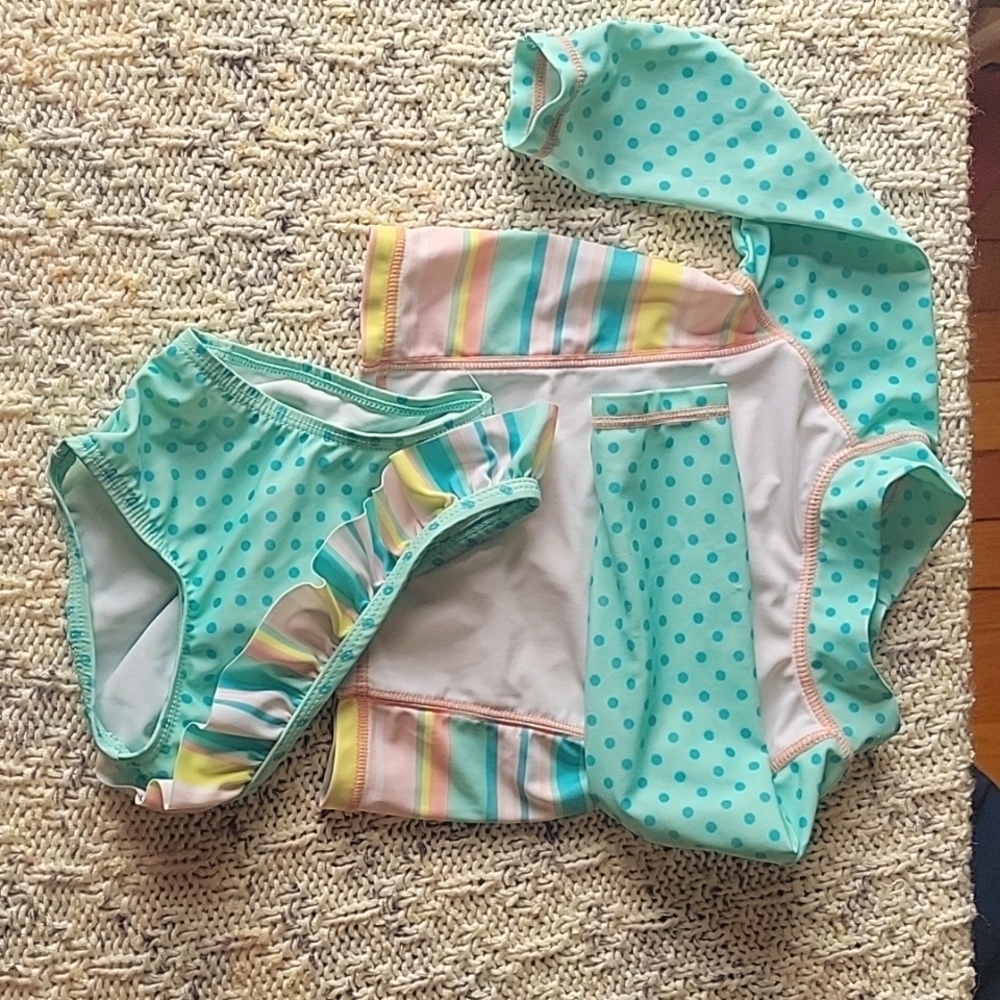Target brand rashguard and matching bottom 6-9m